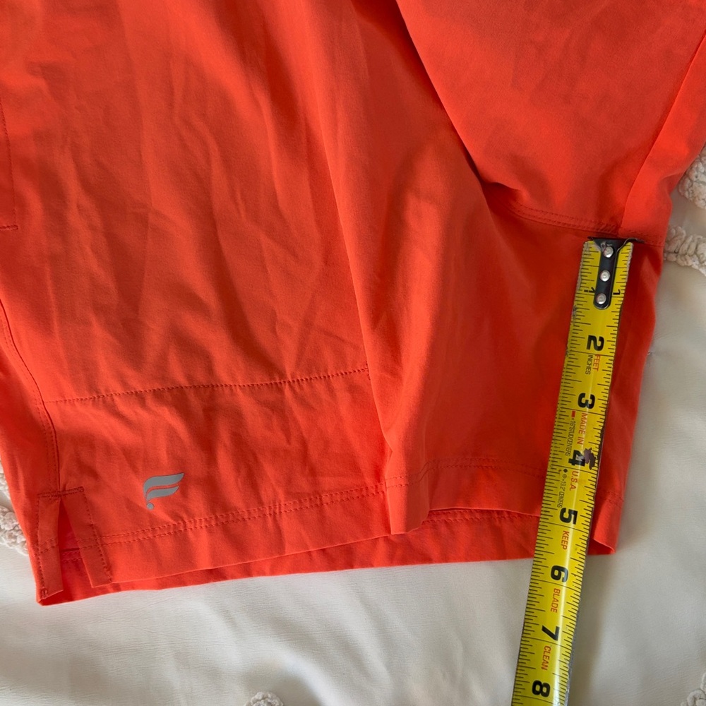Fabletics Men's Athletic Shorts set combo 3 - Orange, Teal, Red - Picture 11 of 12